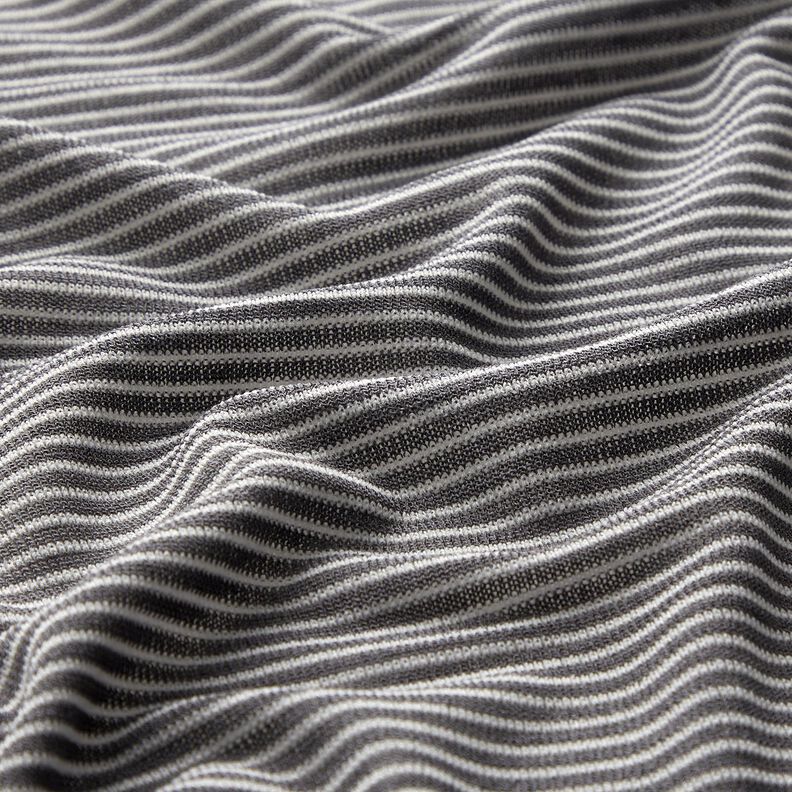 Malha fina Riscas estreitas – prata antiga/branco,  image number 2