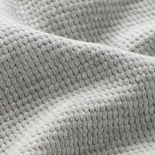 Jersey mini favos de algodão lisa – cinzento claro, 