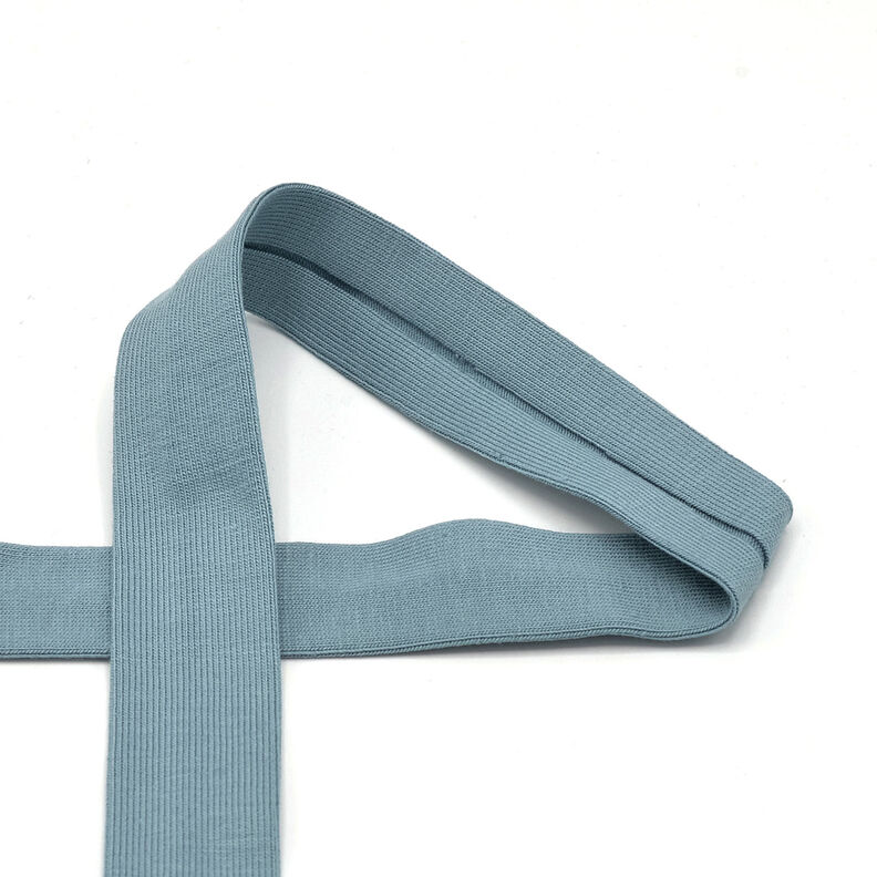 Fita de viés Jersey de algodão [20 mm] – azul-pomba,  image number 1