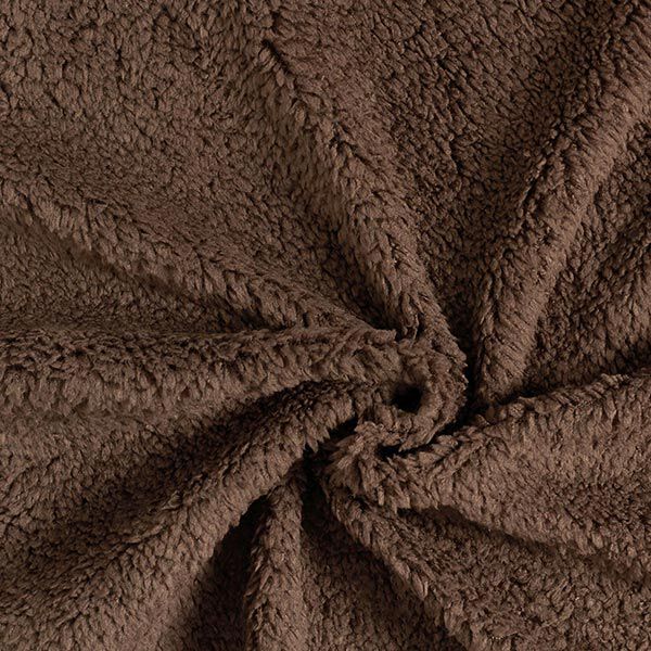 Pelo artificial Tecido Teddy – cor de chocolate,  image number 1