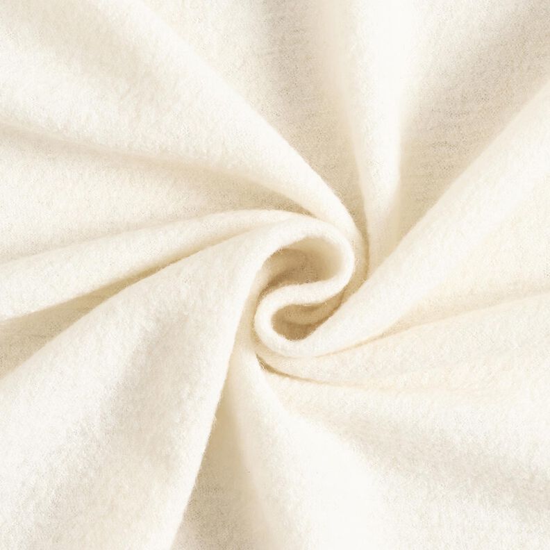 Tecido leve de malha com mistura de viscose e lã – branco sujo,  image number 1