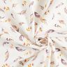Popelina de algodão Bio Penas e ramos com flores – marfim,  thumbnail number 3