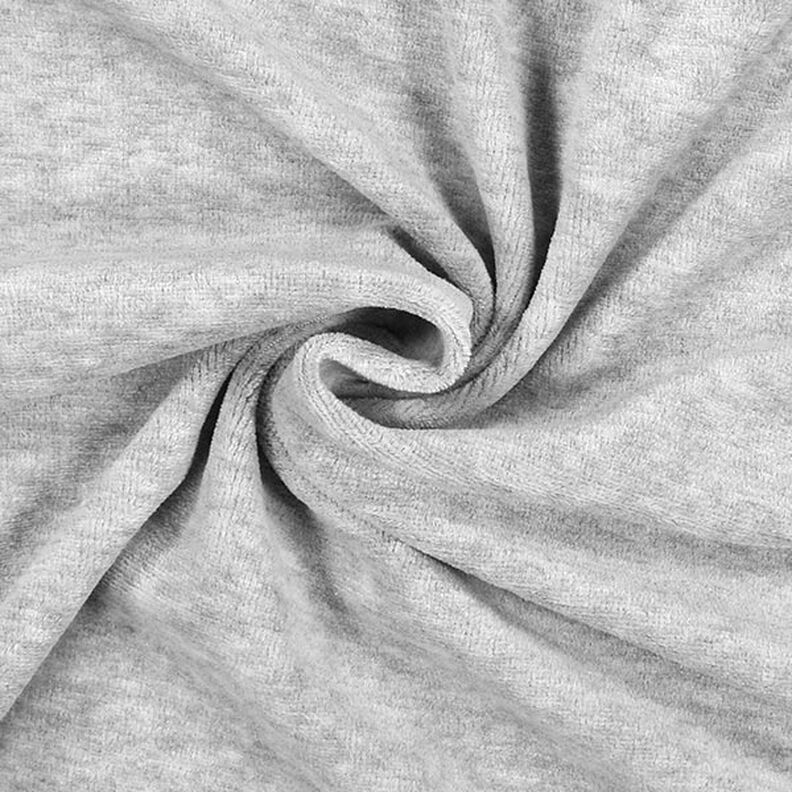Tecido aveludado Nicki Liso – cinzento-prateado,  image number 2