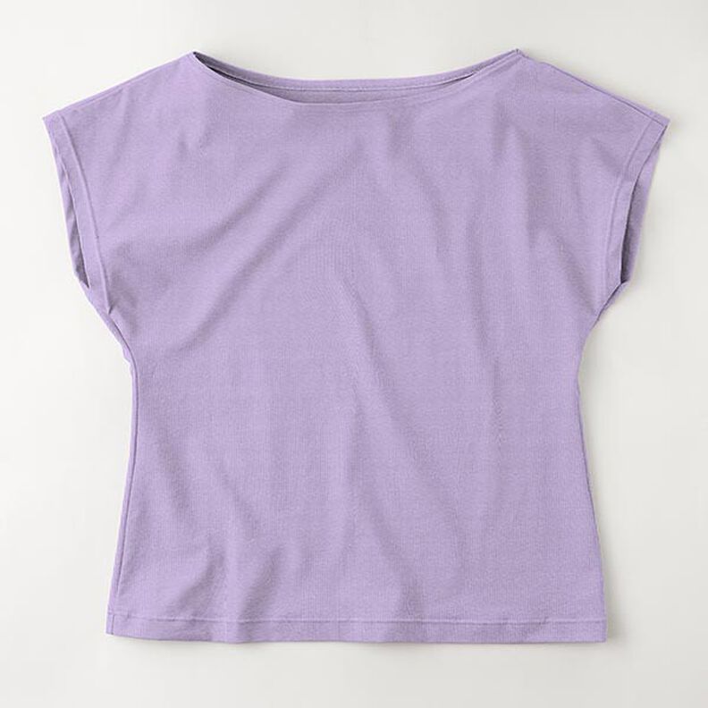 Jersey de algodão médio liso – lilás,  image number 8