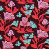 Tecido de viscose LENZING™ ECOVERO™ Amira Floral | Nerida Hansen – merlot/cor de malagueta,  thumbnail number 1