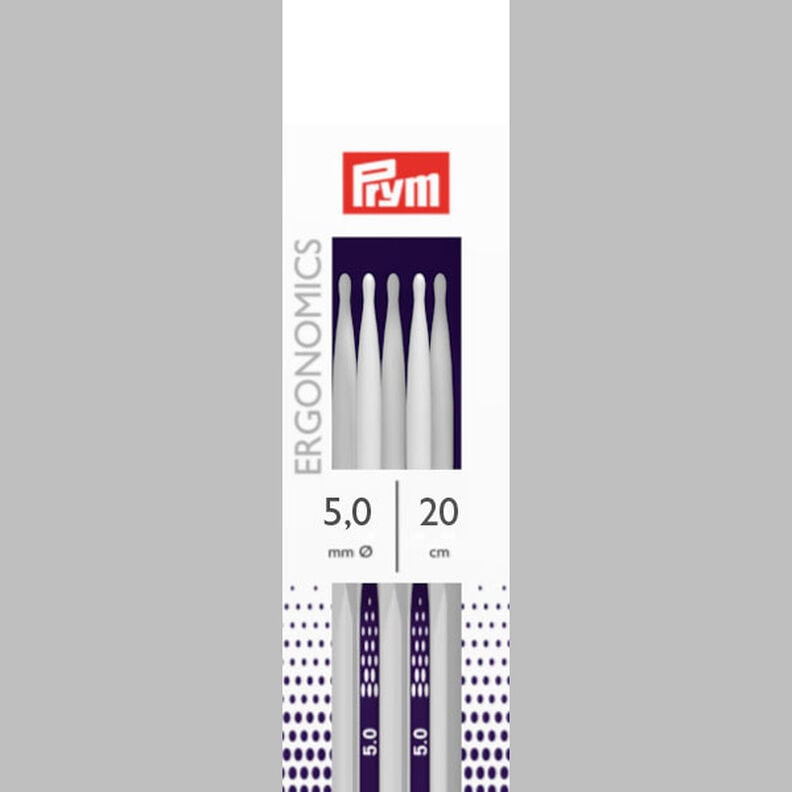 5,0|20cm Agulhas de tricot / meias Ergonomics | Prym,  image number 2