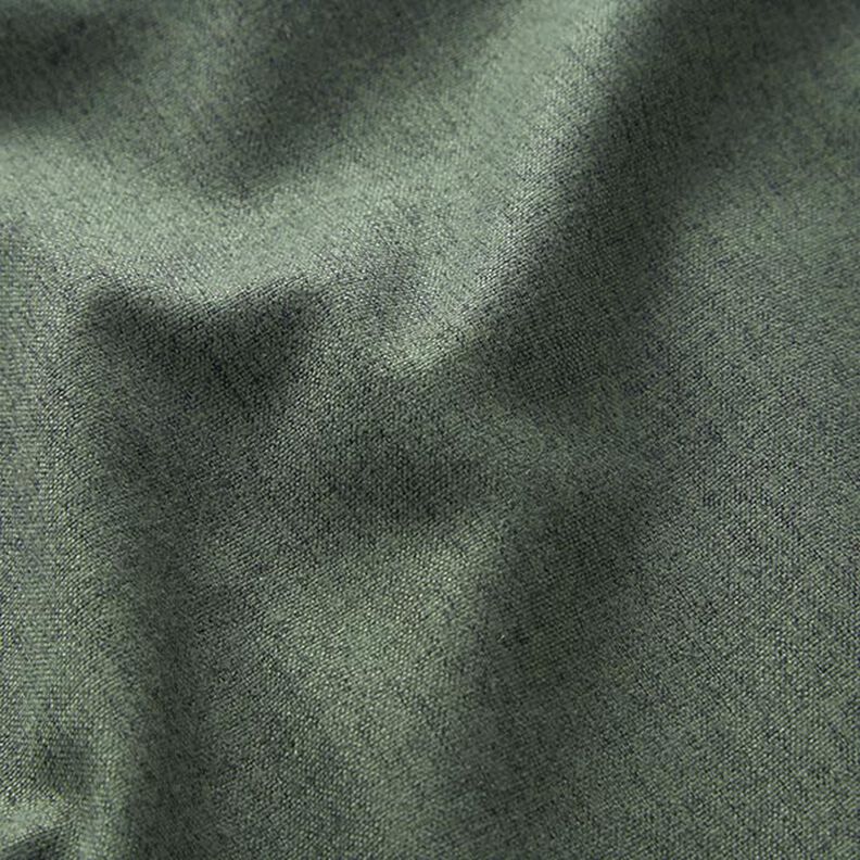 Tecido para estofos Melange fina – verde escuro,  image number 2