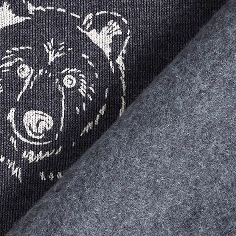 Sweatshirt cardada Urso – azul-noite/cinzento claro,  image number 4
