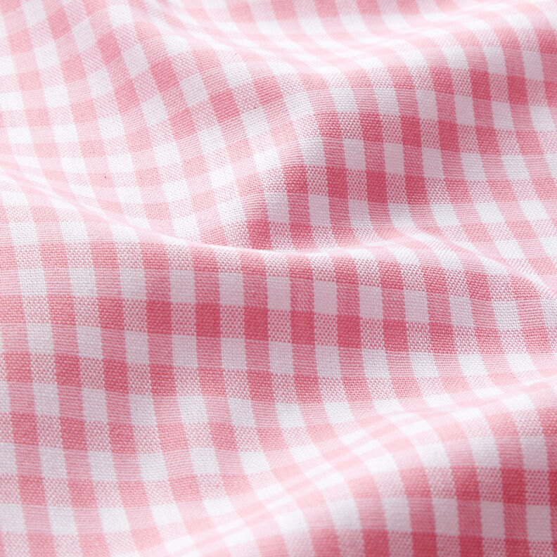 Tecido de algodão Xadrez Vichy 0,5 cm – rosa/branco,  image number 2