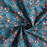 Flores doces de popeline de algodão orgânico – azul-oceano,  thumbnail number 3