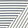 Tecido turco Jersey riscas – marfim/azul-noite,  thumbnail number 4