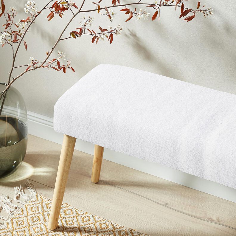 Tecido para estofos Imitação de pele de carneiro – branco,  image number 7