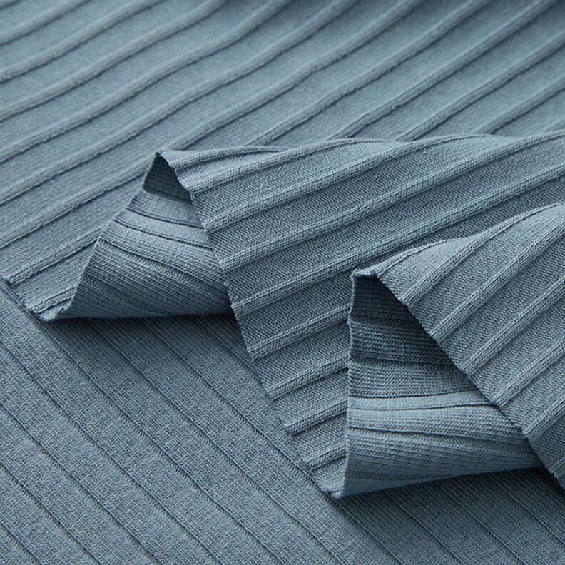 Jersey canelada lisa – azul-pomba,  image number 4