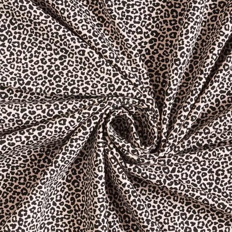 Jersey de algodão Mini estampado Leo – natural/preto,  image number 3
