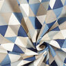 Tecido para decoração Meio linho Panamá Triângulos – azul,  thumbnail number 3