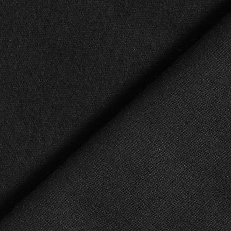 Flanela de algodão Liso – preto,  image number 4