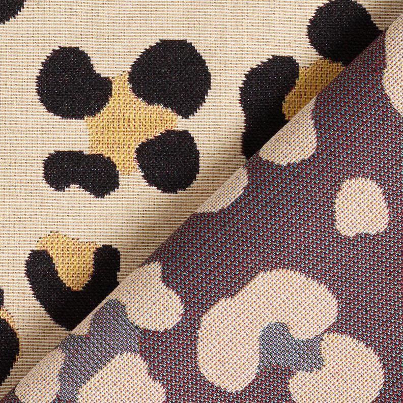 Tecido para decoração Gobelina Leopardo – bege claro/preto,  image number 4