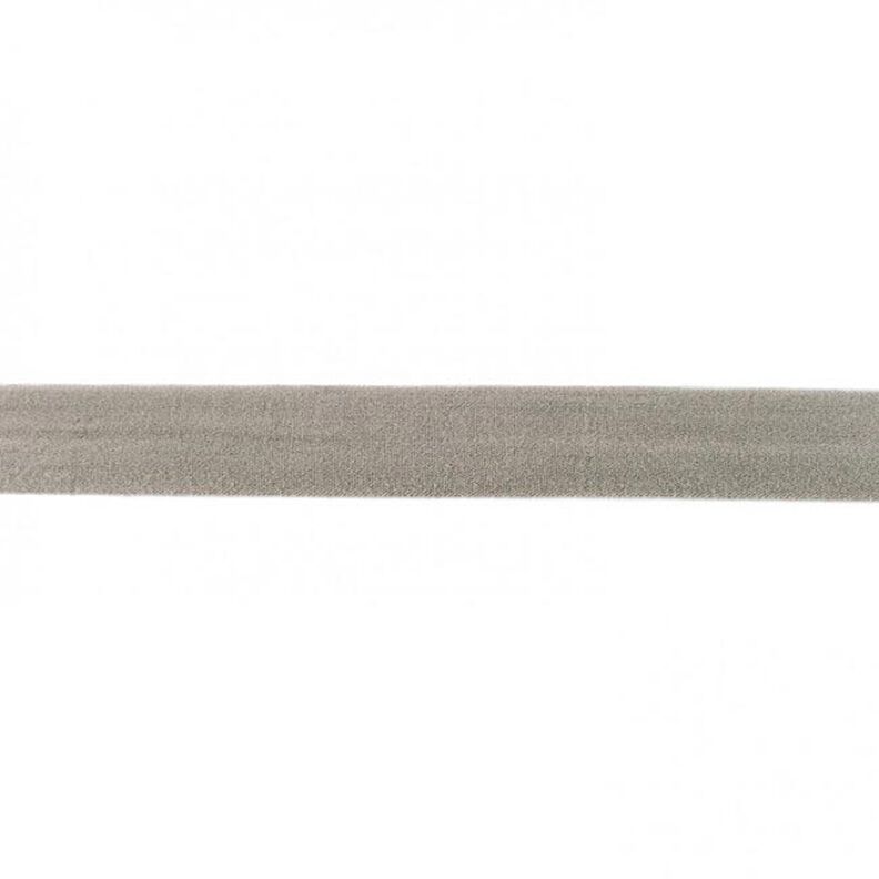 Fita de nastro elástica  mate [20 mm] – cinzento,  image number 1