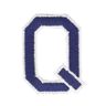 Aplicação Letra Q [ Altura: 4,6 cm ] – azul-marinho,  thumbnail number 1