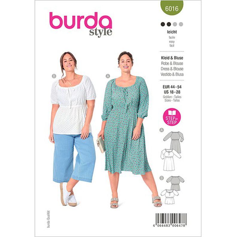 Bluzka / Sukienka,Burda 6016 | 44 - 54,  image number 1