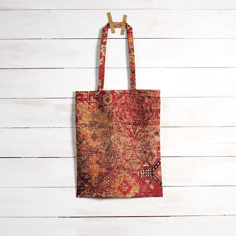 Tecido para decoração Gobelina tapete de tecido – terracota/vermelho-fogo,  image number 8