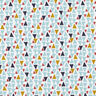 Tecido de algodão Cretone Mini triângulos – azul marinho/branco,  thumbnail number 1