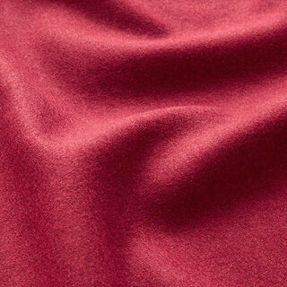 Tecido para sobretudos Mistura de lã Liso – vermelho escuro, 