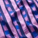 Cetim de algodão Riscas | Nerida Hansen – azul-marinho/pink, 