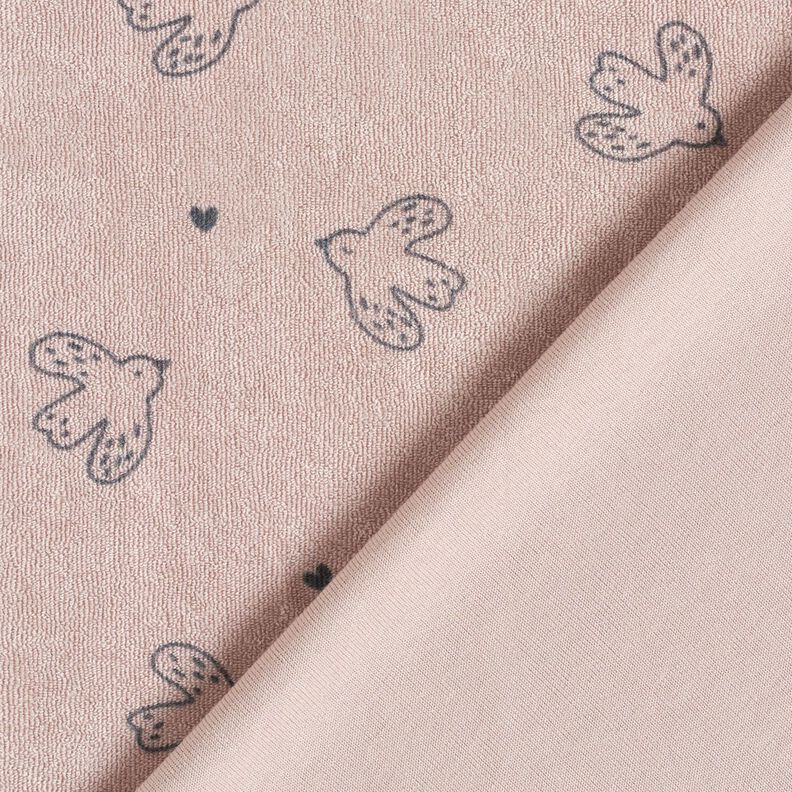 Tecido turco Jersey Passarinhos – rosa-velho claro,  image number 4