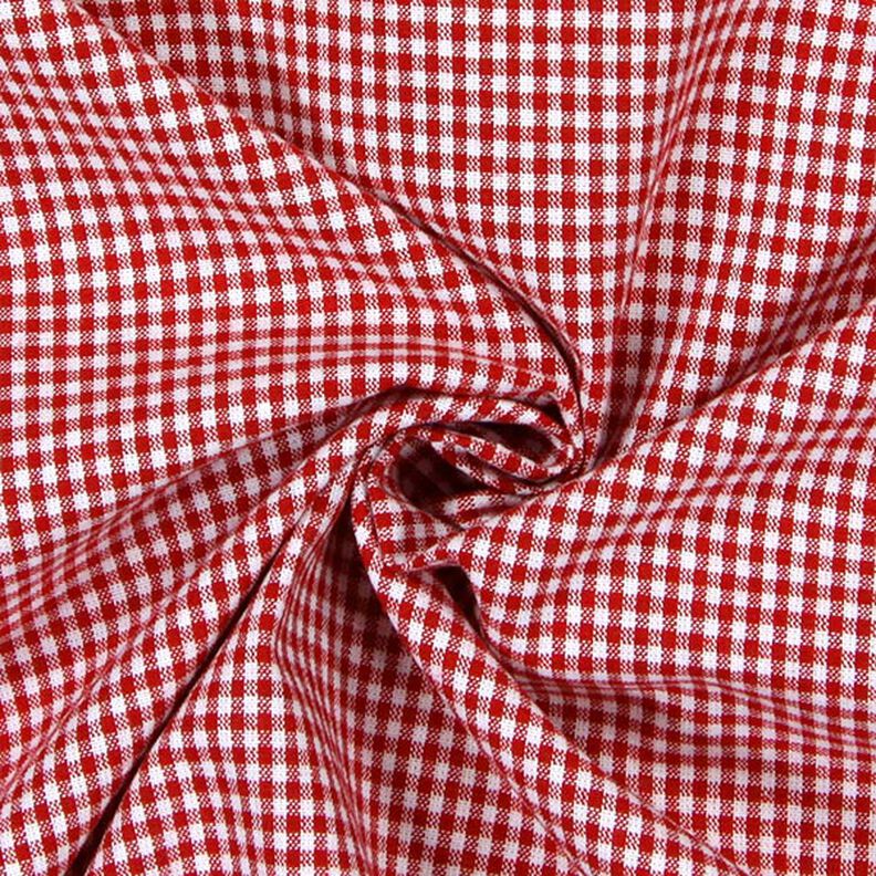 Tecido de algodão Xadrez Vichy 0,2 cm – vermelho/branco,  image number 2