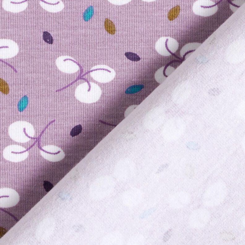 Jersey de algodão Ramos e sarapintas – lavanda,  image number 4