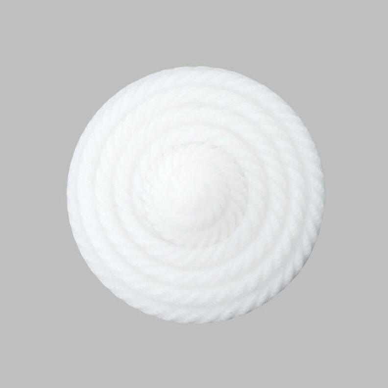 Botão de plástico, Glandorf – branco,  image number 1