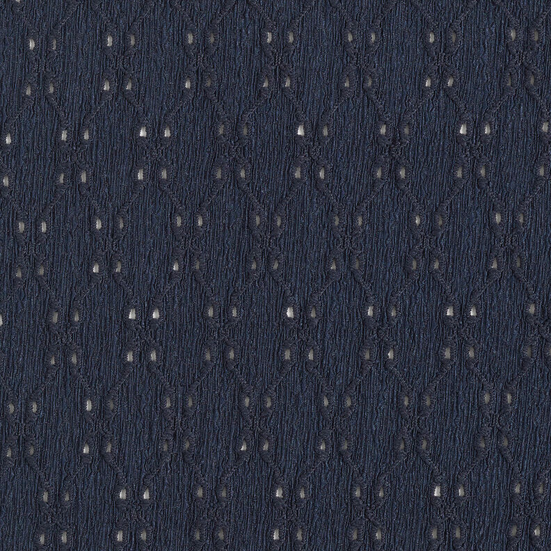 Jersey enrugado Bordado inglês – azul-noite,  image number 1