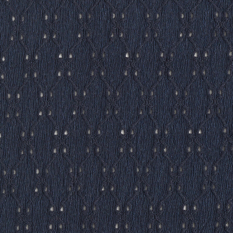 Jersey enrugado Bordado inglês – azul-noite,  image number 1