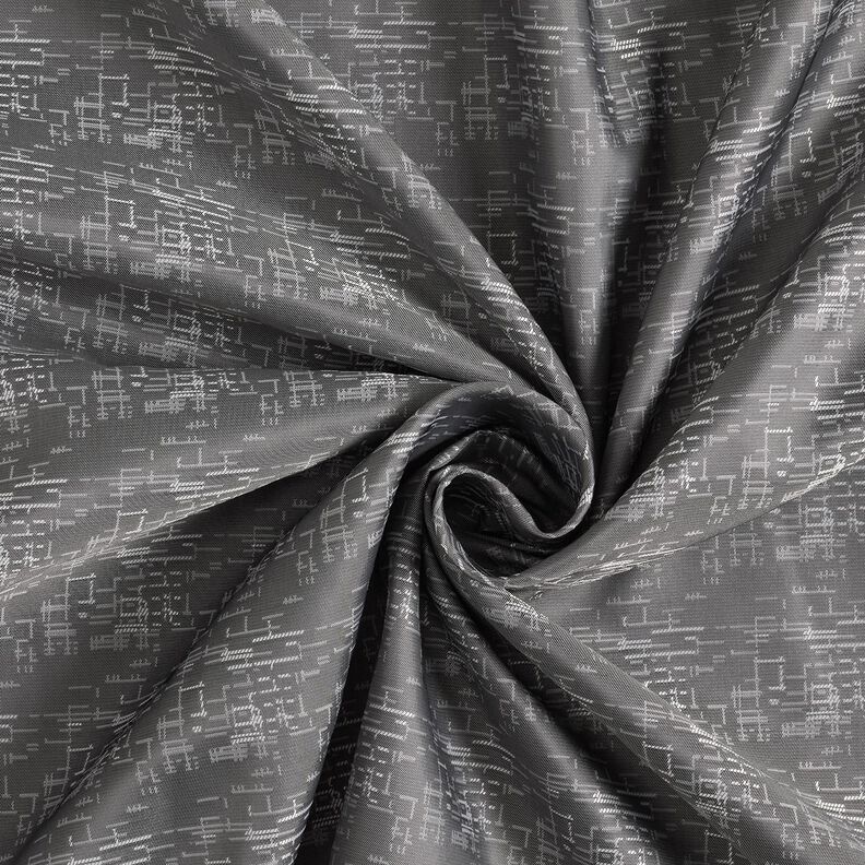 Tecido para forro Jacquard Padrão gradeado – cinzento,  image number 3