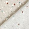 Tecido de algodão Popelina Bonecos de neve fofos – taupe claro,  thumbnail number 4