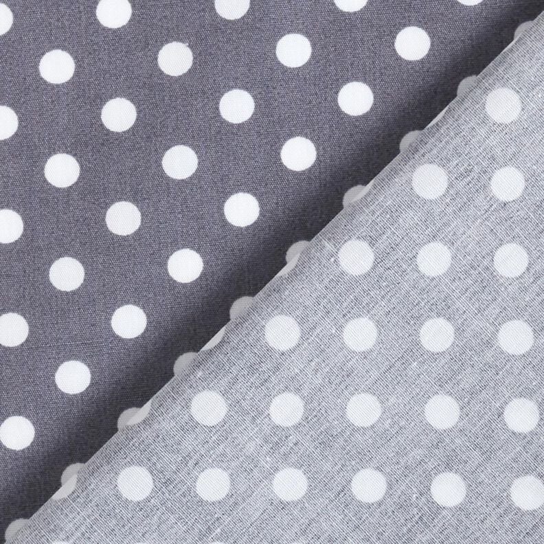 Popelina de algod&atilde;o Polka Dots &ndash; cinza ard&oacute;sia/branco,  image number 4