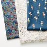 Tecido de algodão cretone pássaros num campo de flores – azul-noite,  thumbnail number 5