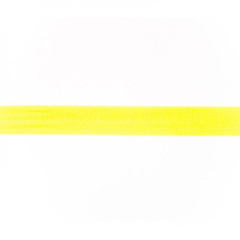 Fita de nastro elástica  mate [20 mm] – amarela néon,  image number 1