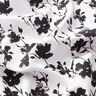 Tecido de viscose Estampado floral abstrato – branco/preto,  thumbnail number 2