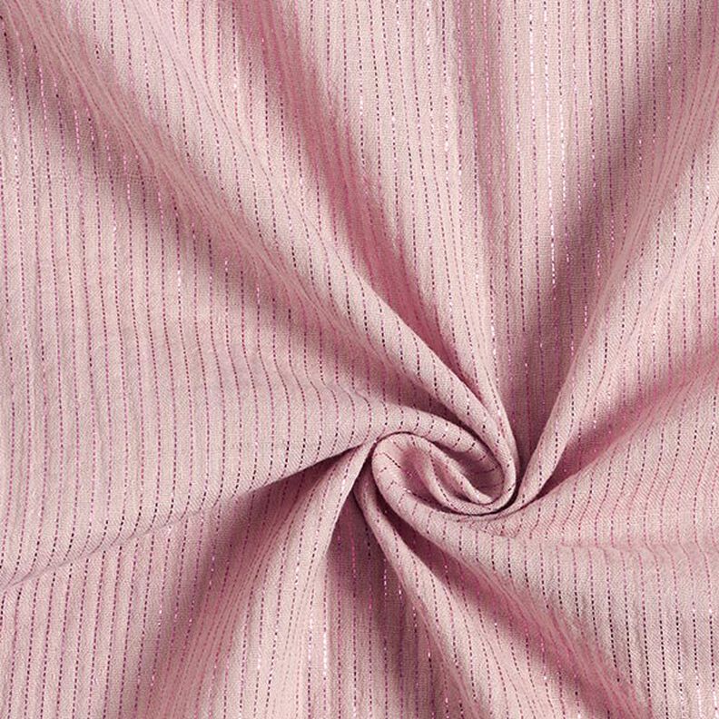 Musselina de algodão com riscas cintilantes – rosa,  image number 4