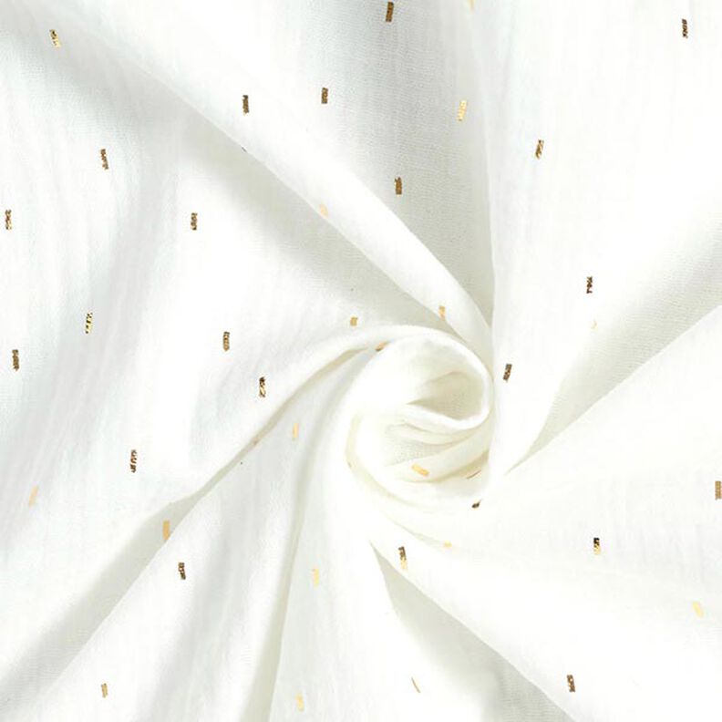 Musselina Estampado prateado Retângulo | by Poppy – branco sujo,  image number 3