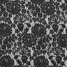 Tecido fino de renda Motivo floral – preto,  thumbnail number 1