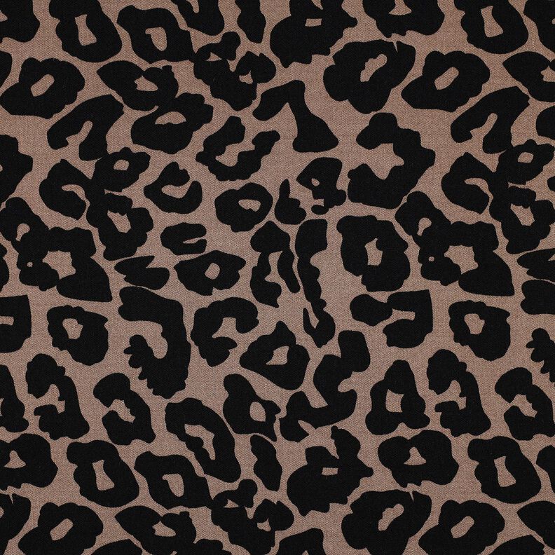 Viscose Stretch Leopardo | Poppy Fabrics – castanho,  image number 1