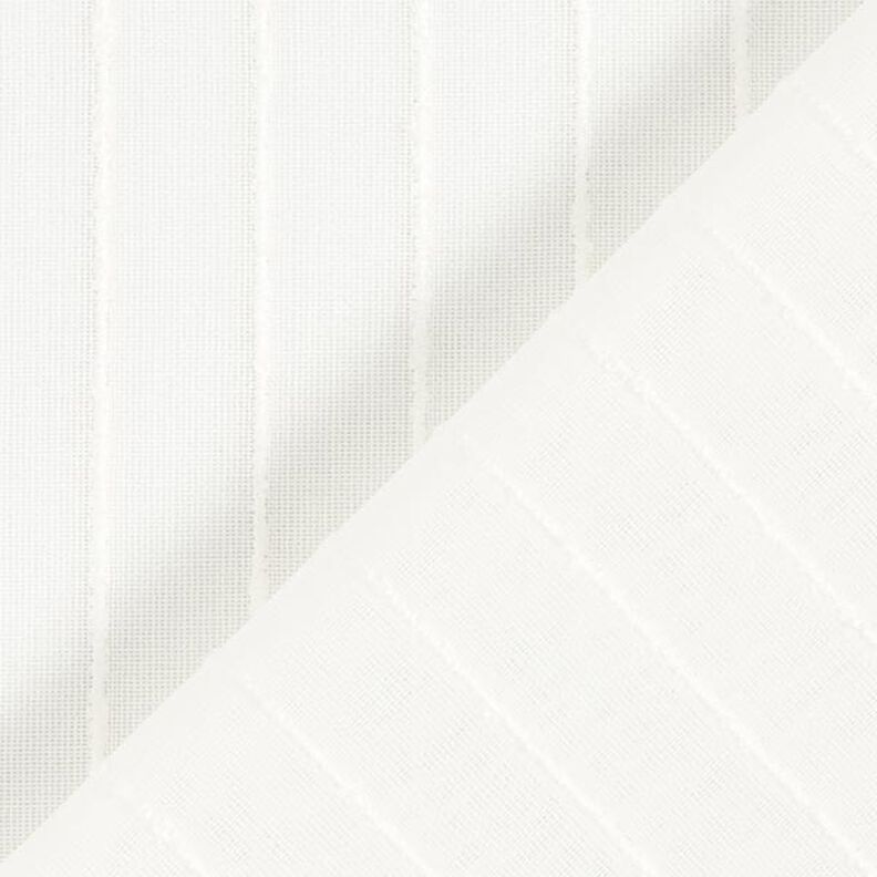 Tecido para cortinados Riscas largas Fio efeitos especiais 300 cm – branco,  image number 3