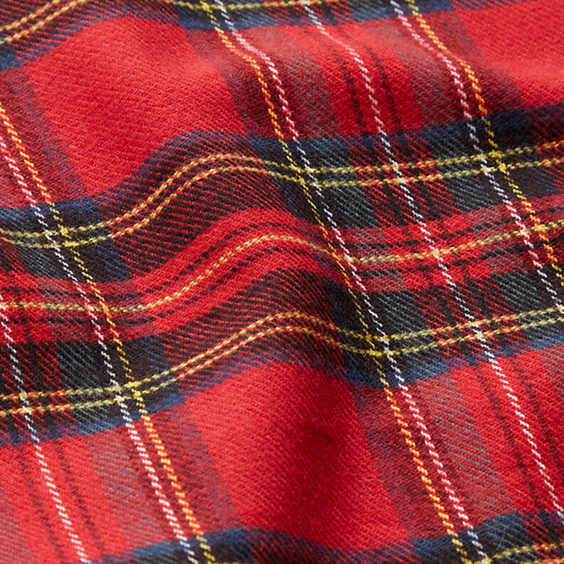 Flanela de algodão Xadrez escocês – vermelho,  image number 2