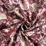 Musselina/ Tecido plissado duplo Rosas aguarela Impressão Digital – bordô,  thumbnail number 4