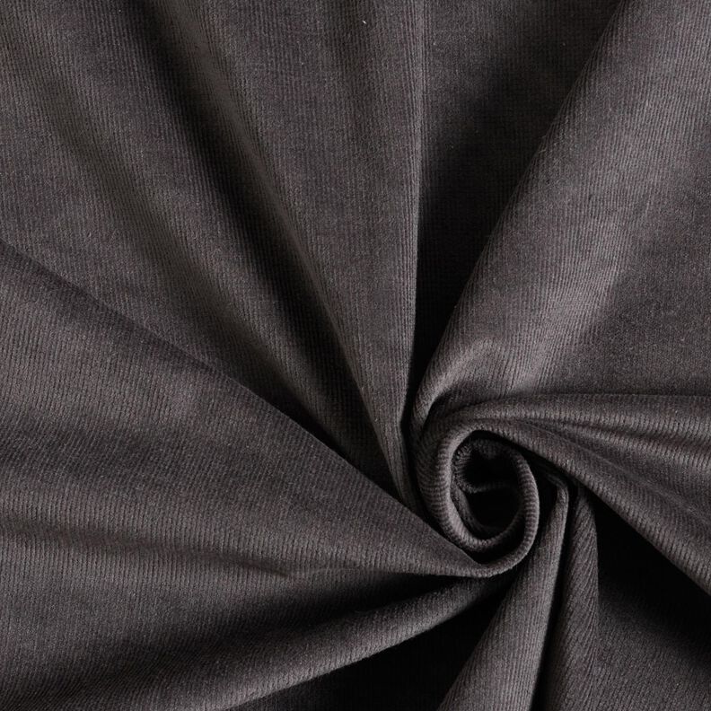 Bombazine fina Stretch – cinzento escuro,  image number 1