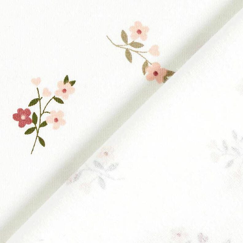 Jersey de algodão Flores e corações – branco sujo,  image number 4