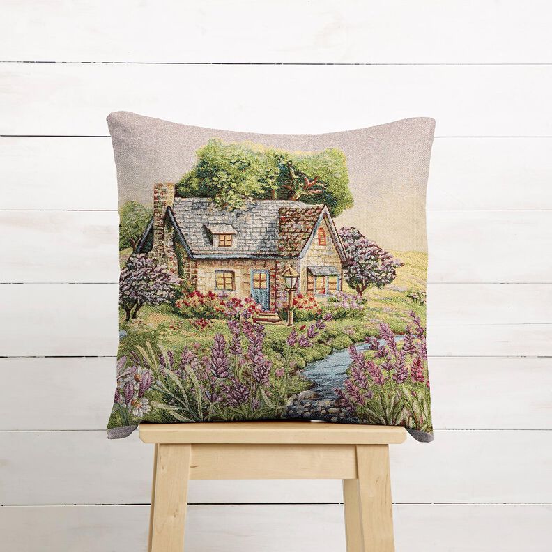 Painel decorativo Gobelina Casinha romântica – bege claro/lavanda,  image number 6